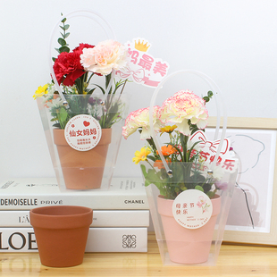花束包装 节日陶瓷鲜花小盆礼品网红套装花束diy花艺插花装饰材料