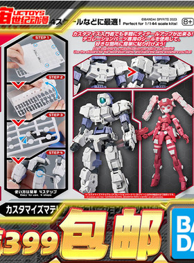 现货 万代 30MM 30分钟 自定义素材 装饰零件1 遮盖件 补件 白色