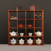 实木茶杯架子茶壶架花梨木博古架壁挂收纳置物架茶宠摆架茶具配件