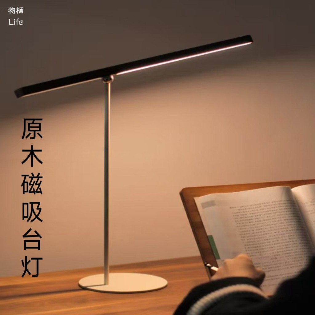 北欧实木充插电两用台灯