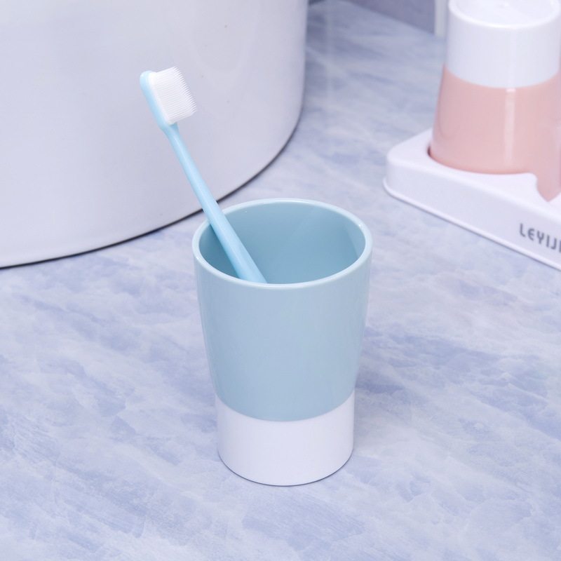 喝水杯双色杯情侣杯漱口杯子加厚时尚简约创意刷牙杯牙刷杯漱口杯