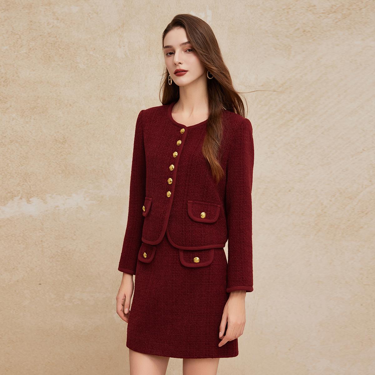 斯尔丽高级感两件套装裙