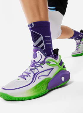 李宁CJ3男子低帮轻量高回弹缓震比赛训练专业实战篮球鞋ABAU007