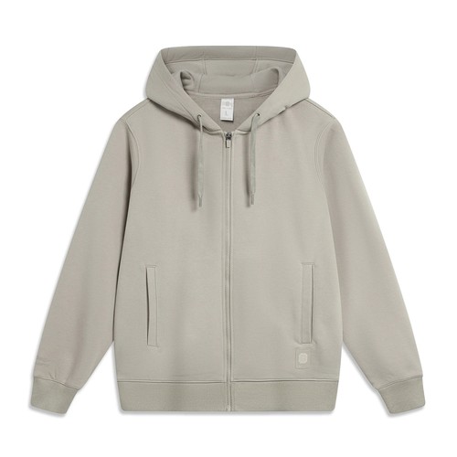 李宁男子连帽卫衣开衫外套