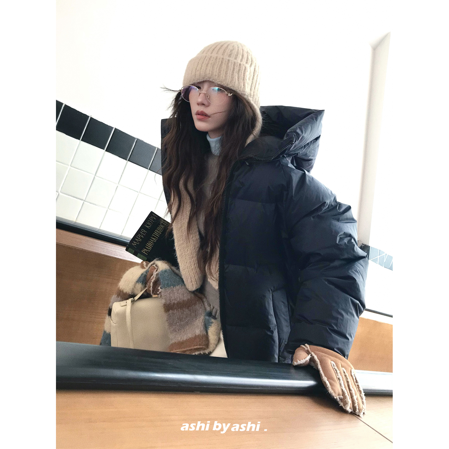 【12/08新品21点前七折】又见高山 插肩连帽90白鸭绒加厚羽绒服女