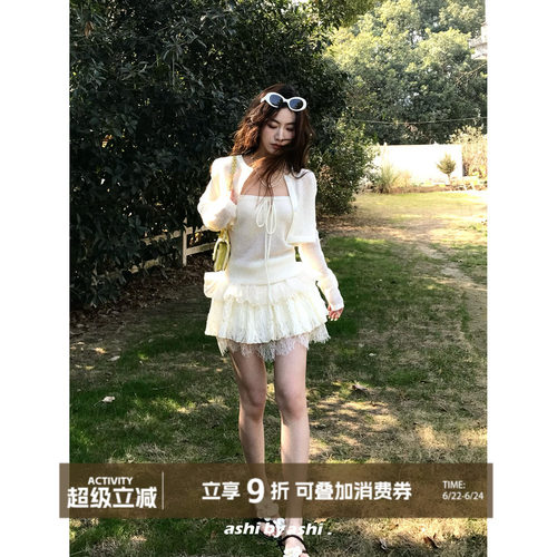 大于诗集 洛可可舞曲 芭蕾风重工蕾丝蓬蓬蛋糕裙女提花半身裙短裙