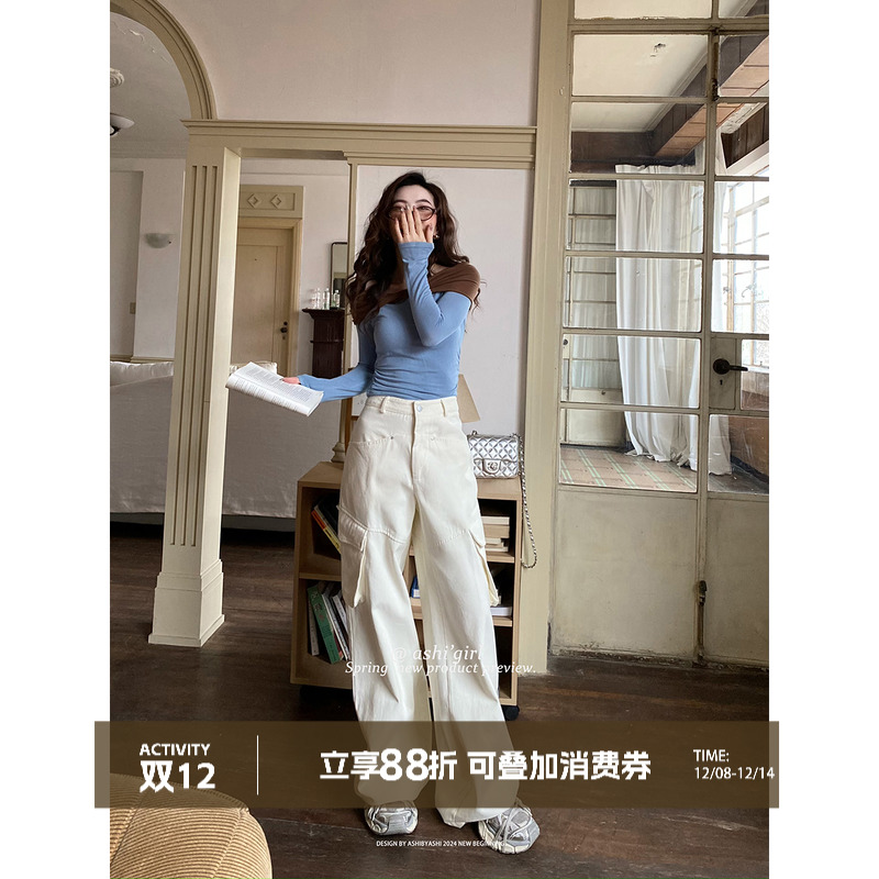 大于诗集高腰长裤休闲裤