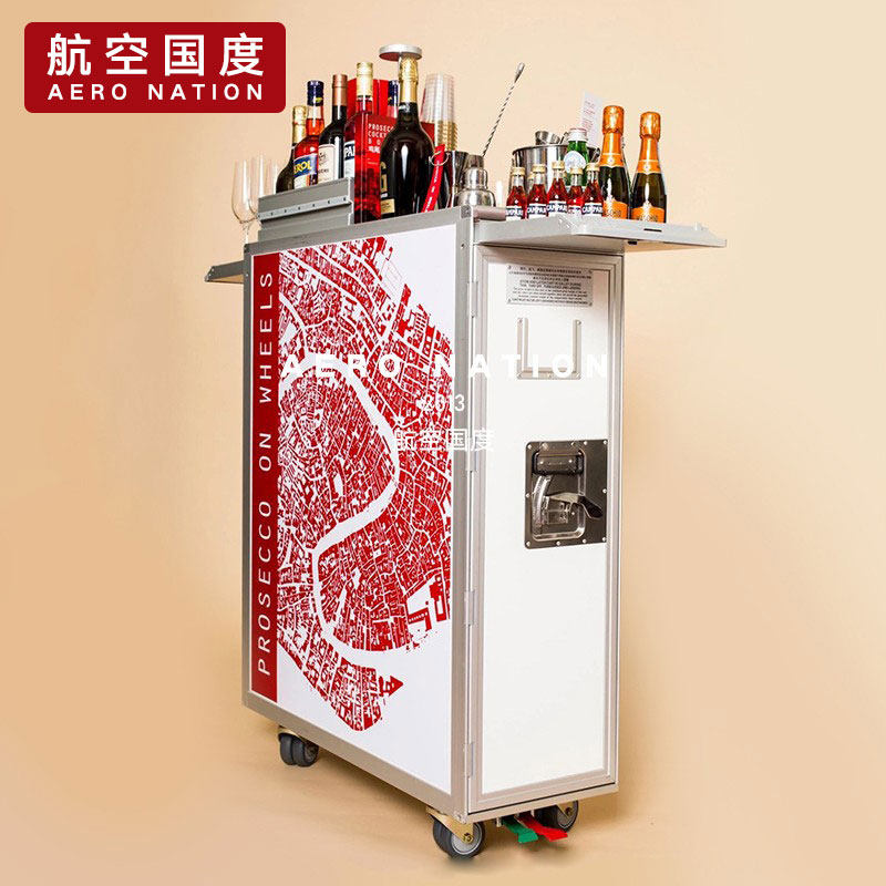 可定制航班航空飞机手推车餐车高铁餐车收纳整理柜陈列车