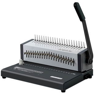 古德18A打孔机装订机梳式装订机夹条打孔机手动胶圈文件标书装订机装订夹梳式打孔机夹条打孔机A4纸打孔装订