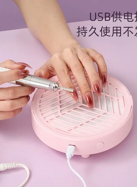 迷你静音美甲吸尘器卸甲修手