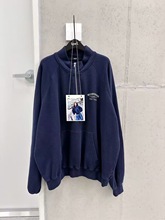 现/2025秋季spell llll威廉斯堡卫衣运动风宽松半拉链上衣女