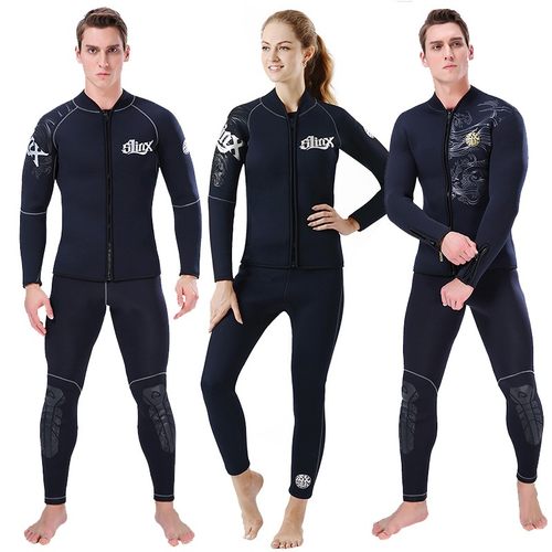 2/3mm潜水服男分体套装5MM加绒保暖潜水湿衣冬泳衣女冲浪帆船防寒