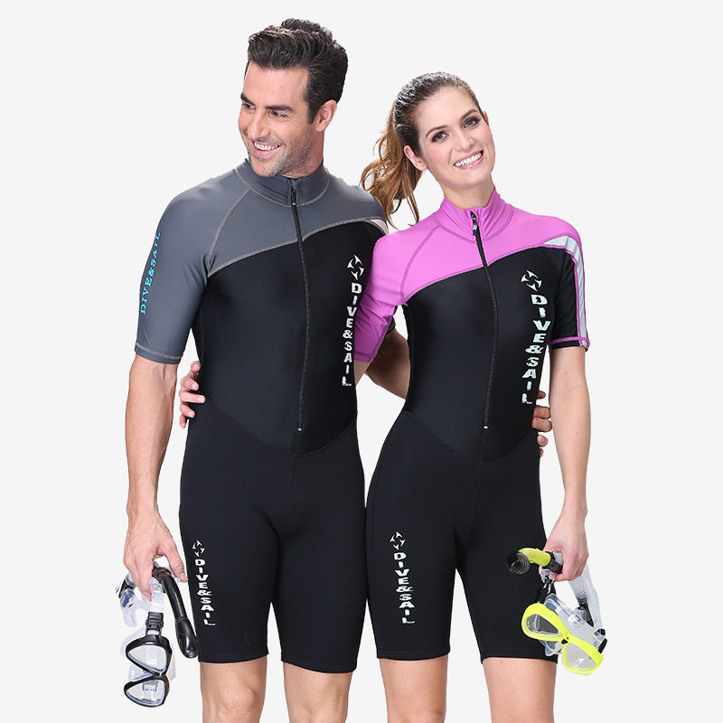 DIVE&SAIL潜水服情侣男连体防晒潜水衣保暖女分体短袖游泳衣泳裤在类目 户外/登山/野营/旅行用品, 户外服装, 潜水服中 - 来自Buy2taobao.com提供专业的淘宝代购服务