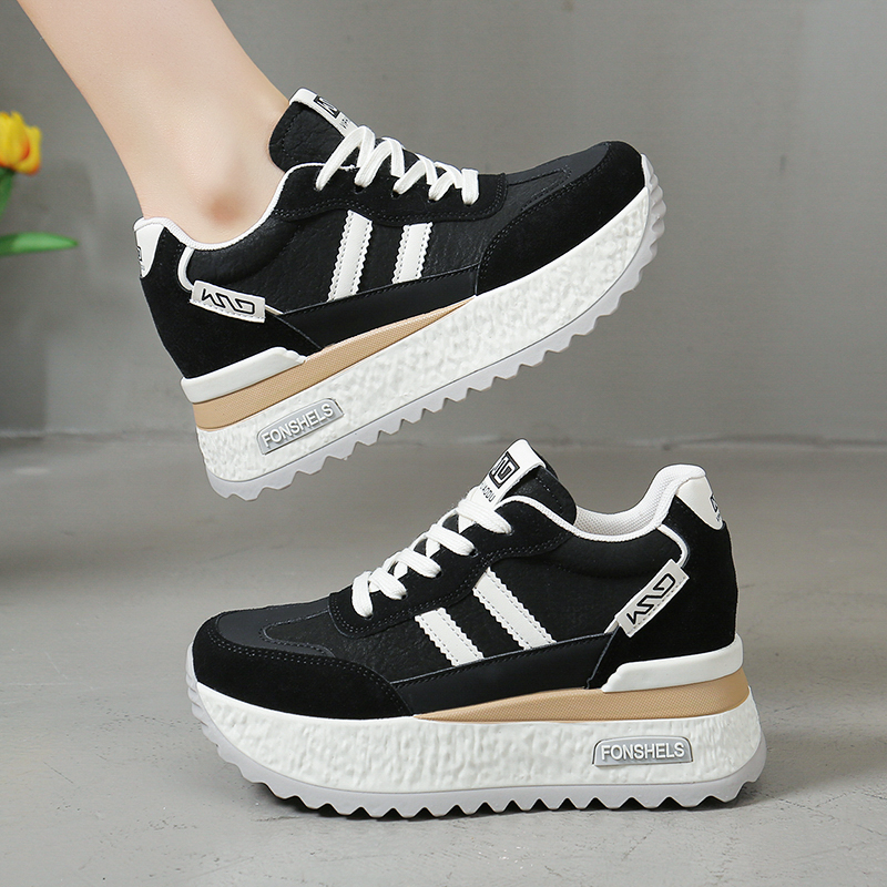 内增高阿甘鞋女增高7cm老爹鞋