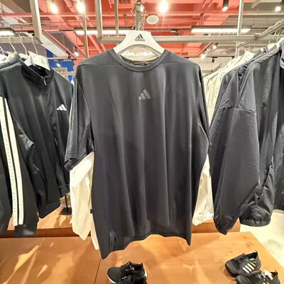 Adidas/阿迪达斯男子速干凉爽凉感透气运动健身短袖圆领T恤JI8181