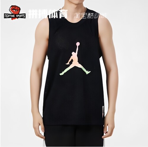 NIKE耐克健身运动跑步篮球背心透气运动服男子无袖日常CZ4860-010