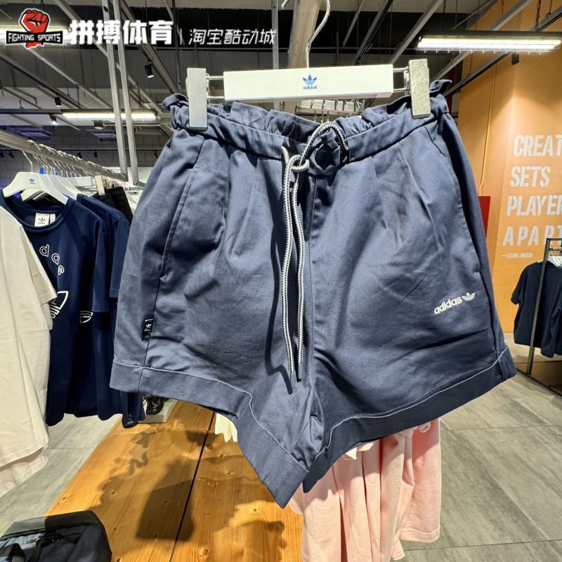 阿迪达斯短裤女三叶草迪士尼联名宽松休闲三分短裤 JP1433 JP1435