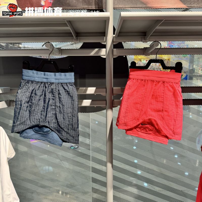 Nike耐克女夏DRI-FIT女子速干中腰二合一短裤 FV6362-629