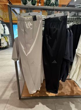 阿迪达斯男子2025年春季运动休闲梭织速干阔腿长裤JZ8398 JZ8396