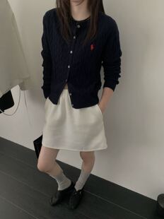温柔软糯针织开衫女装秋冬宽松毛衣外套设计感内搭上衣显瘦