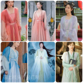 仙女裙舞台演出表演服 汉服影视剧古装 沉香如屑颜淡杨紫同款 古装