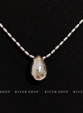 仙女蛋～45cm项链【通体银】珠珠练925银不褪色防过敏洗澡戴ins冷