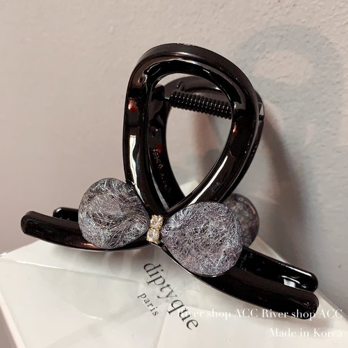 8cm拉丝蝴蝶结【抓夹】韩国进口发饰中号鲨鱼夹