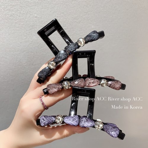 11cm拉丝琉璃蝴蝶结【抓夹】韩国发饰新款鲨鱼夹中号