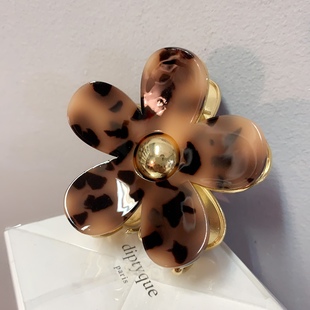 7cm醋酸【抓夹】独自盛开韩国发饰中号金属鲨鱼夹发夹(中等发量