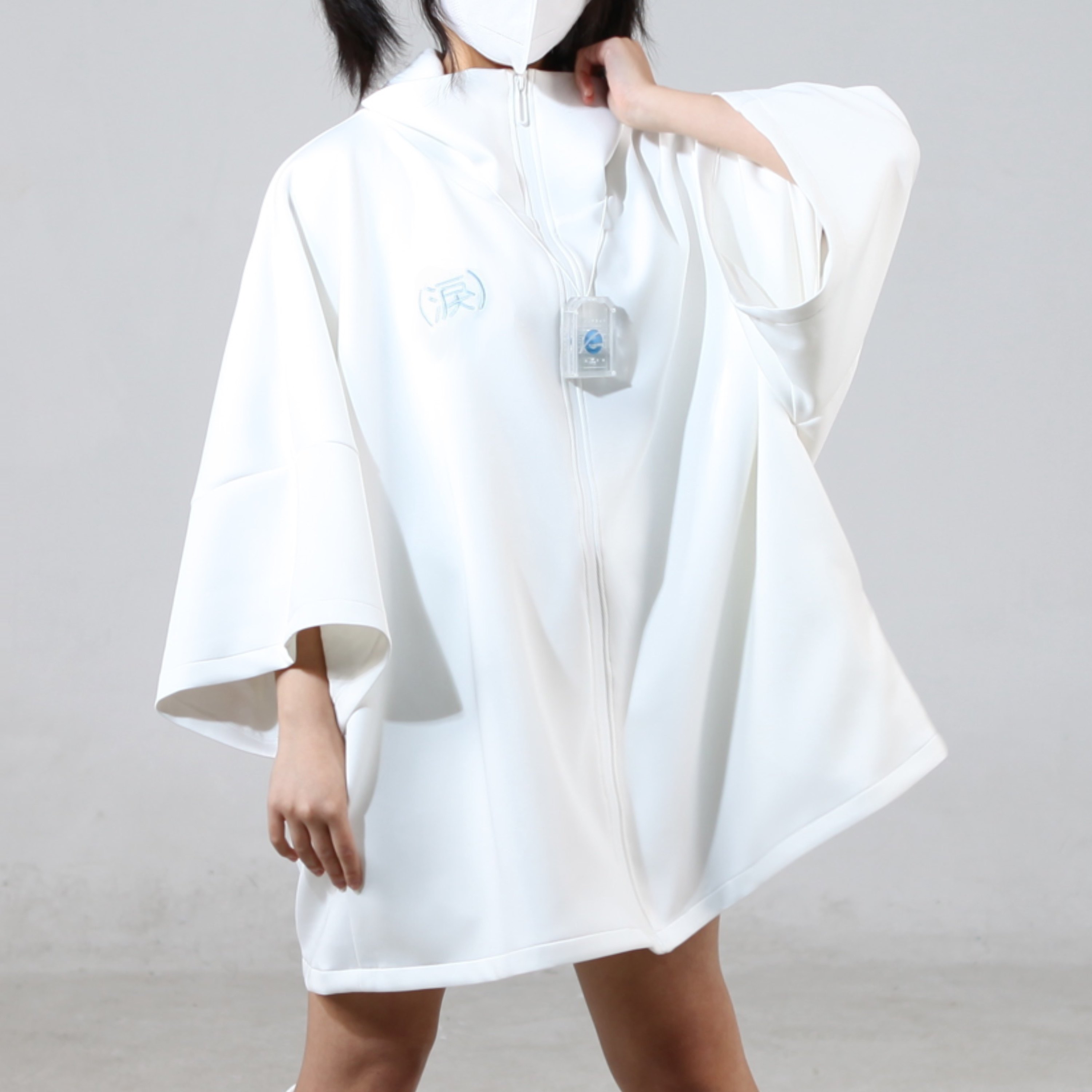 【现货】▷安心病栋▷淚/殺-原创亚文化黑白运动外套