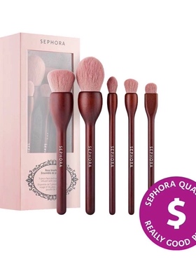 丝芙兰5件套套刷折扣大号粉底刷遮瑕刷散粉刷眼部刷火苗刷正装