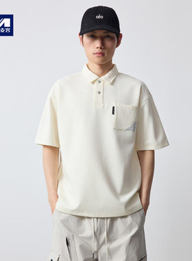 墨麦客高智通勤口袋装饰男士t恤2026夏季新款短袖polo衫男75288.