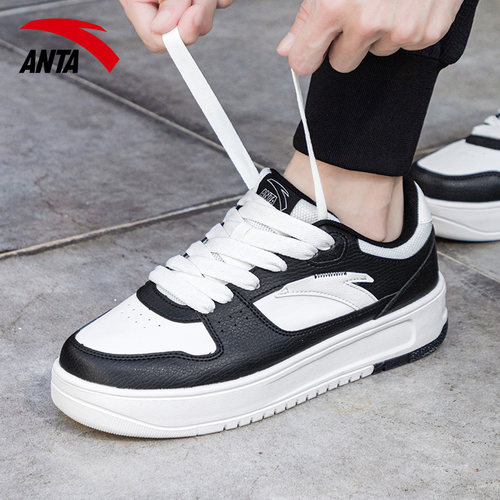 安踏男鞋板鞋2025新款秋冬软底平板休闲鞋男款官方旗舰店运动鞋男