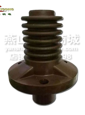 优质10KV高压电机绝缘子树脂高170mm6伞三安装孔YS-165J6铜导电杆