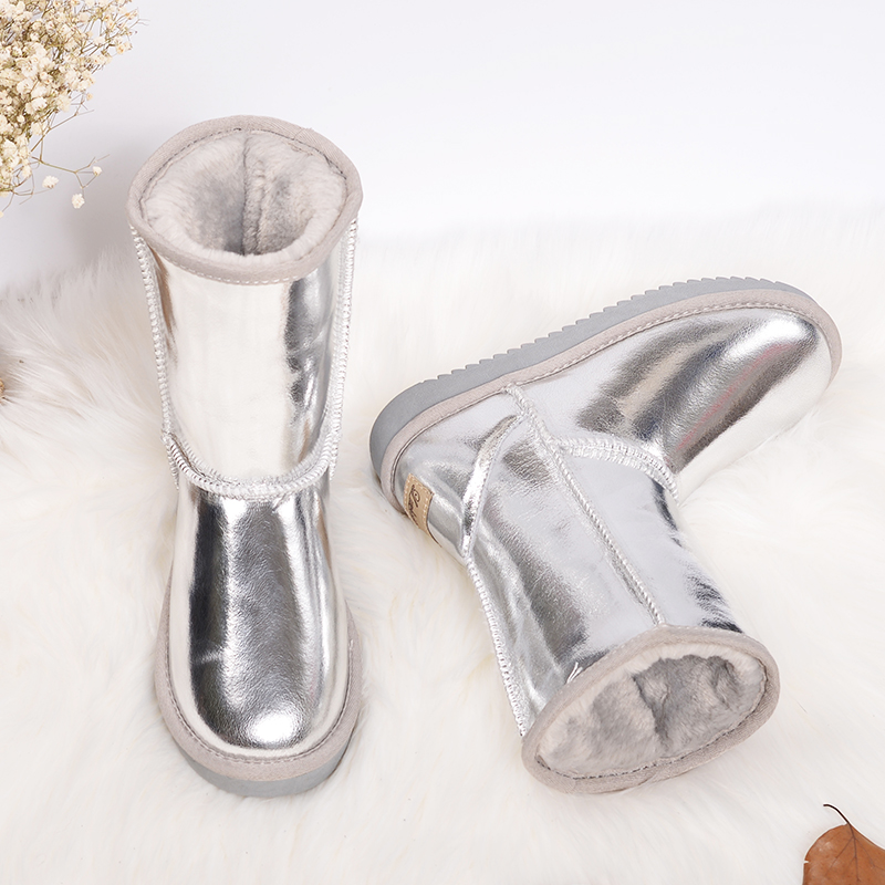 中筒棉鞋棉鞋中筒防水加厚雪地靴