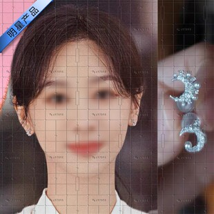 承欢记杨紫同款耳环麦承欢不对称月亮耳钉女精致小巧可爱珍珠耳饰