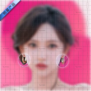 是女儿是妈妈同款耳环程潇明星钥匙金色耳钉创意时尚成家秦岚耳饰