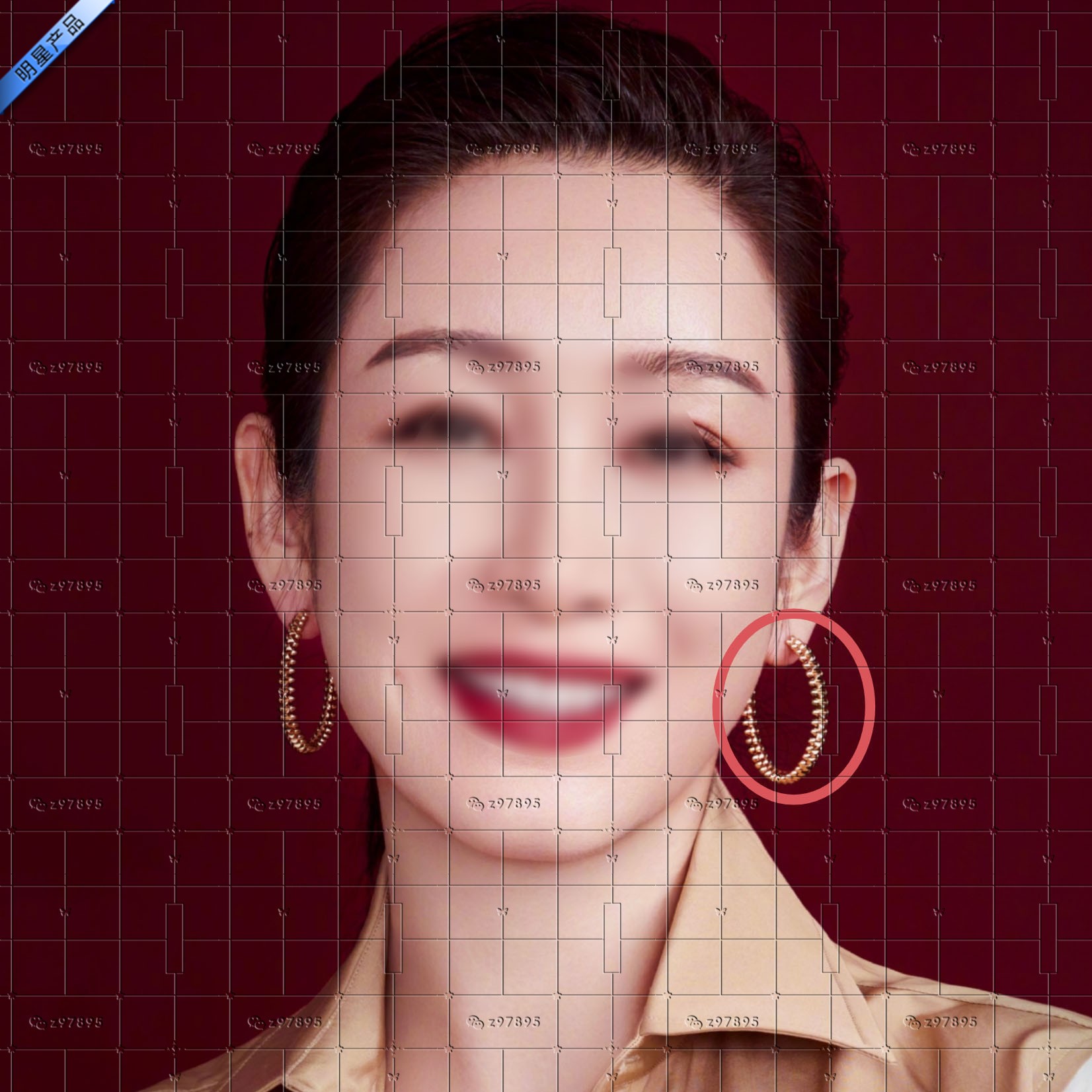 她们的名字秦海璐雷粒同款耳环女小众轻奢高级感耳饰2023年新款潮