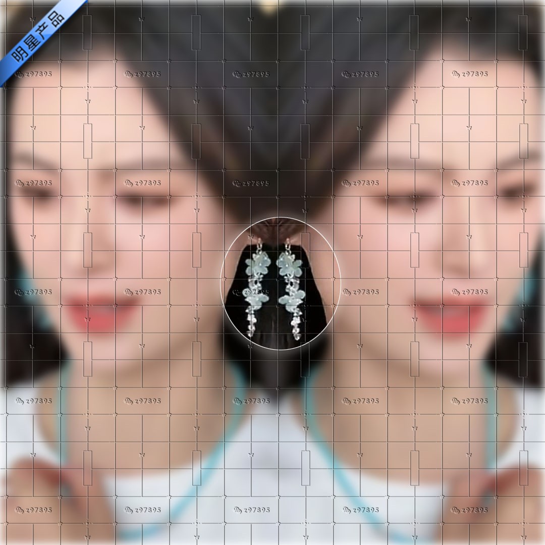 毛林林同款耳环长款花朵耳坠银针耳钉气质灭罪明星江雁耳饰送女友