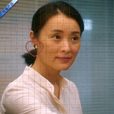 流金岁月同款耳钉吴越明星镂空黑白方形耳环唐欣个性耳饰气质款