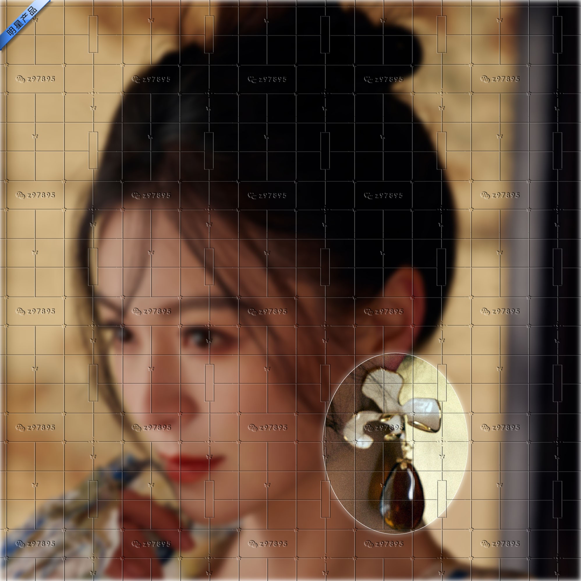 毛林林同款耳环夸张水滴耳坠银针耳钉气质灭罪明星饰品女江雁耳饰