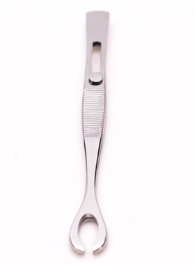 彩欣 不锈钢自锁圆口开口钳  人体穿孔工具   穿刺定位夹  耳洞夹