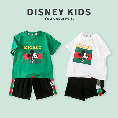 Disney/迪士尼儿童运动套装夏季薄款宝宝洋气时髦两件套XOW2ZZ813