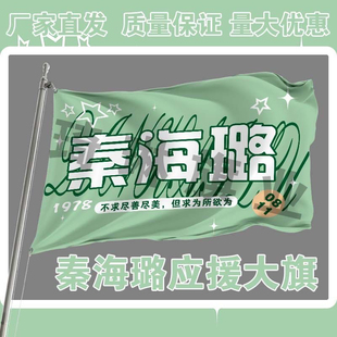秦海璐应援大旗明星演唱会手持大旗户外音乐节歌手旗帜定制后援会