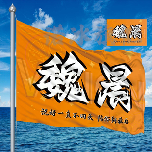 魏晨大旗后援会周边应援旗定制定大旗旗杆时代少年团张号旗