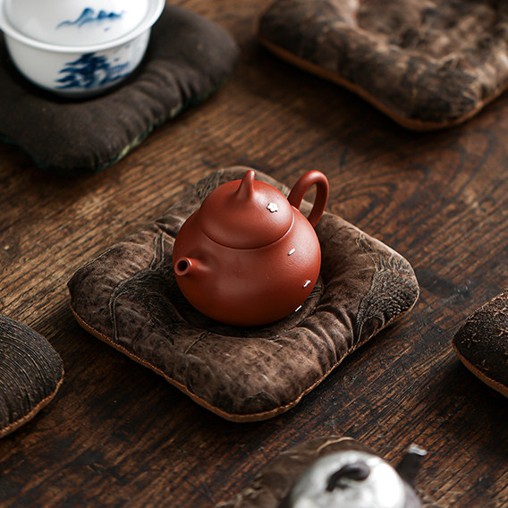 手工棉麻充棉茶杯垫加厚隔热图片