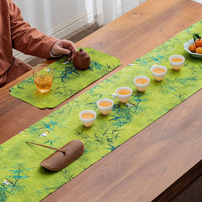 棱织禅意茶席防水平整多颜色可选