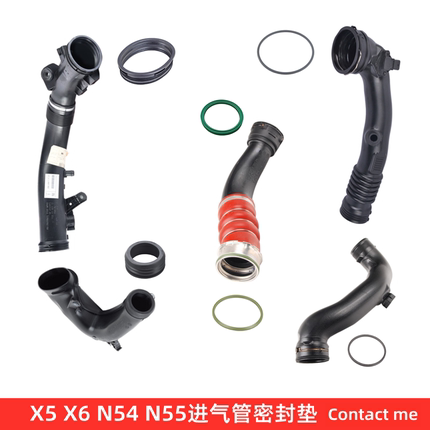 宝马X5 X6 E70 E71 F15 F16 N54涡轮增压器N55胶圈进气管垫密封圈