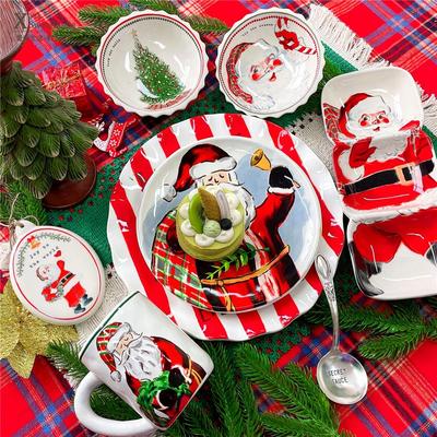 口欧美圣诞树盘子豆沙盘子