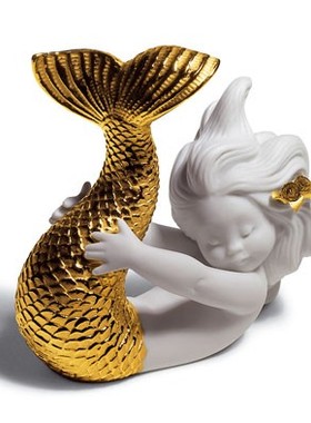 w1962西班牙雅致lladr金色摆件